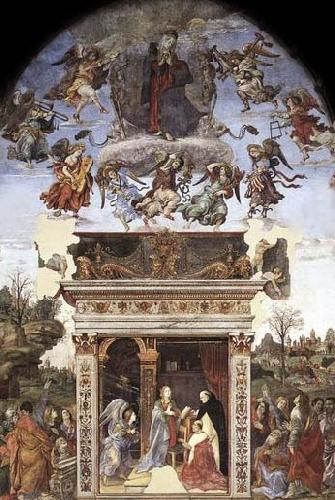 Filippino Lippi Assumption and Annunciation Sweden oil painting art